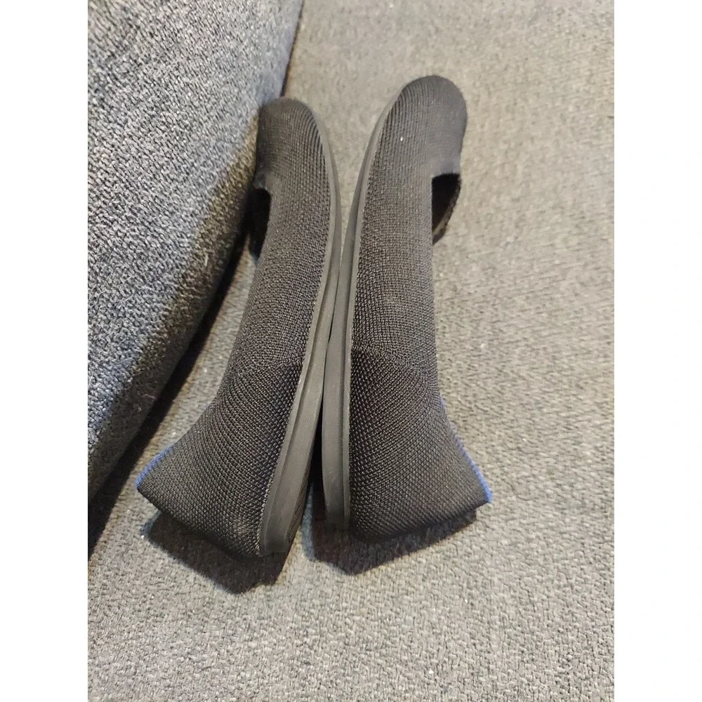 Rothy's The‎ Point Black Slip On Flat Shoes Women's Size US 6 Y2k Boho Grunge